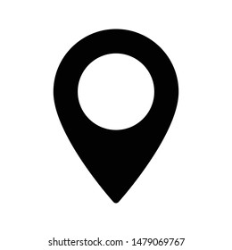 gps glyph flat vector icon