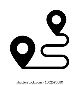 GPS glyph icon