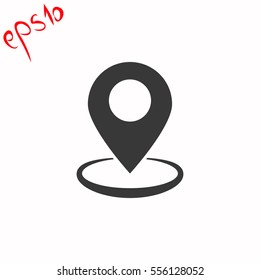 GPS grey icon.