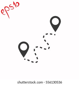 Gps grey icon.