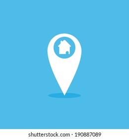 gps house icon