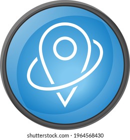 gps icon, gps button, vector
