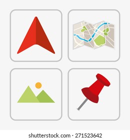 gps icon design, vector illustration eps10 graphic 