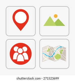 gps icon design, vector illustration eps10 graphic 