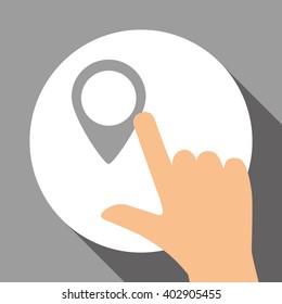 gps icon design, vector illustration