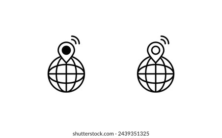 Gps icon design with white background stock illustration