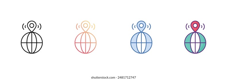 Gps icon design with white background stock illustration