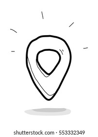 gps icon doodle