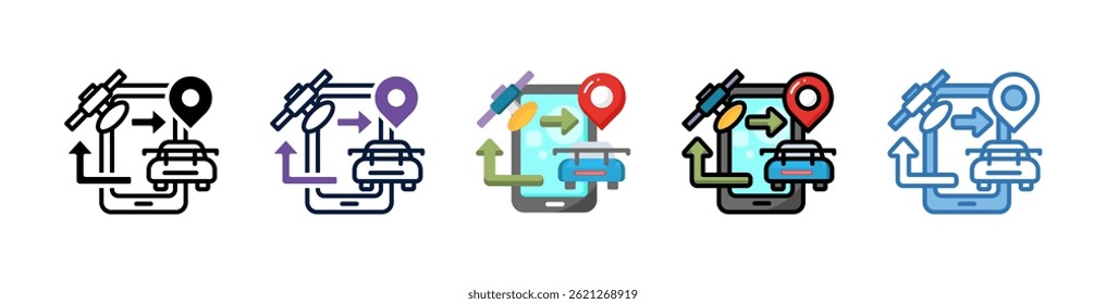GPS-Icon-Element für Design