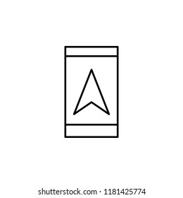 GPS icon. Element of Internet related icon for mobile concept and web apps. Thin line GPS icon can be used for web and mobile