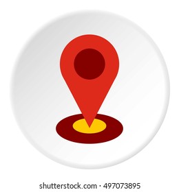 GPS icon. Flat illustration of GPS vector icon for web