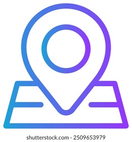 Gps icon global positioning system vector illustration concept for Coding and Development icons with perfect gradient color symbol background