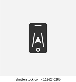 Gps icon illustration,vector location sign symbol