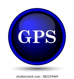 GPS icon. Internet button on white background. EPS10 vector
