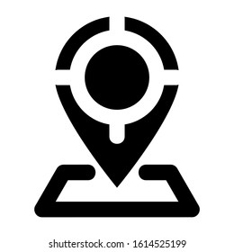 GPS icon isolated sign symbol vector illustration - high quality black style vector icons
