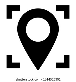 GPS icon isolated sign symbol vector illustration - high quality black style vector icons
