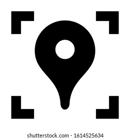 GPS icon isolated sign symbol vector illustration - high quality black style vector icons
