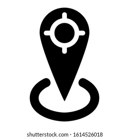 GPS icon isolated sign symbol vector illustration - high quality black style vector icons
