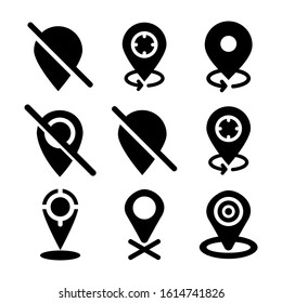 GPS icon isolated sign symbol vector illustration - Collection of high quality black style vector icons
