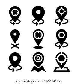 GPS icon isolated sign symbol vector illustration - Collection of high quality black style vector icons
