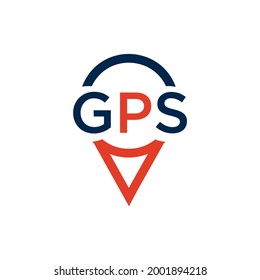 GPS icon logo design vector template