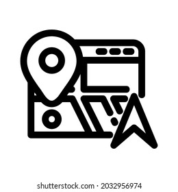 gps icon or logo isolated sign symbol vector illustration - high quality black style vector icons
