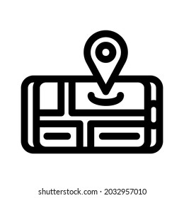 gps icon or logo isolated sign symbol vector illustration - high quality black style vector icons
