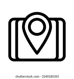 gps icon or logo isolated sign symbol vector illustration - high quality black style vector icons
