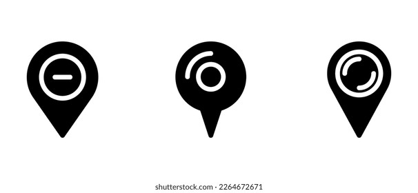 gps icon or logo isolated sign symbol vector illustration - high quality black style vector icons