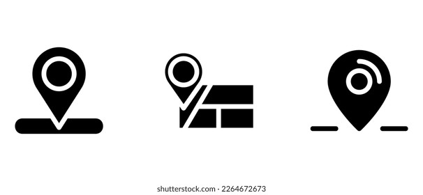 gps icon or logo isolated sign symbol vector illustration - high quality black style vector icons