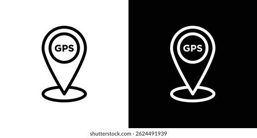 Icono de GPS. Conjunto de Vectores de logotipos