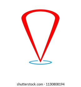 gps icon map, point location vector,  gps pointer icon 