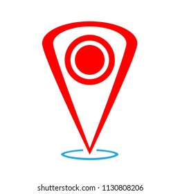 gps icon map, point map location vector, gps pointer icon 