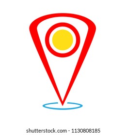 Gps Icon Map Symbol Location 260nw 1130808185 