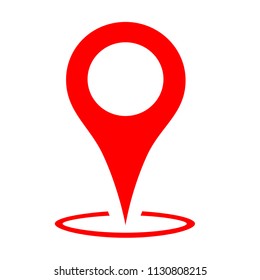 gps icon map vector, navigation symbol, sign pointer map  location  vector  