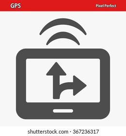 GPS Icon. Professional, pixel perfect icons optimized for both large and small resolutions. EPS 8 format.