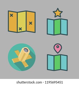 gps icon set. vector set about map and satellite icons set.