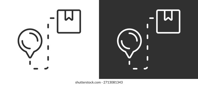 Conjunto De Iconos De Gps Colección De Vector Aislada En Blanco Y Negro