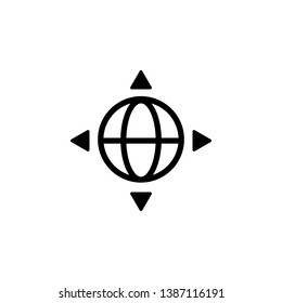 GPS icon. Simple glyph, flat vector of Location icons for UI and UX, website or mobile application