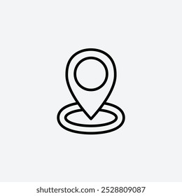 Gps icon in tree different line stroke sizes.