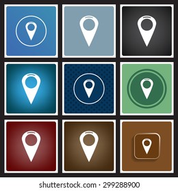 gps. icon. vector design