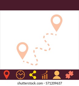 Gps  icon. Vector design.