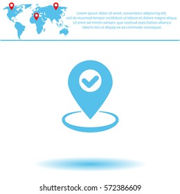 GPS  icon. Vector design.