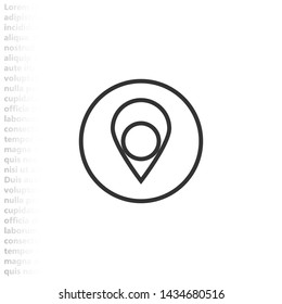 gps icon vector eps 10 , Lorem ipsum flat design