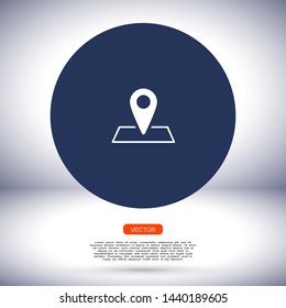 gps icon vector eps 10 , Lorem ipsum flat design