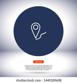 gps icon vector eps 10 , Lorem ipsum flat design