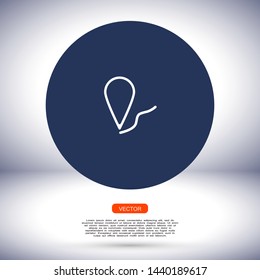 gps icon vector eps 10 , Lorem ipsum flat design