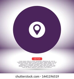 gps icon vector eps 10 , Lorem ipsum flat design