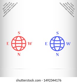 gps icon vector eps 10 , Lorem ipsum flat design