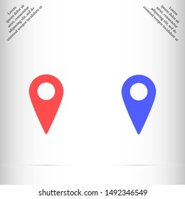 gps icon vector eps 10 , Lorem ipsum flat design